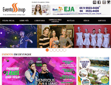 Tablet Screenshot of eventossinop.com.br